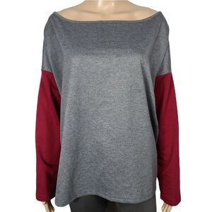Off the shoulder Gray Women's Top Size Medium